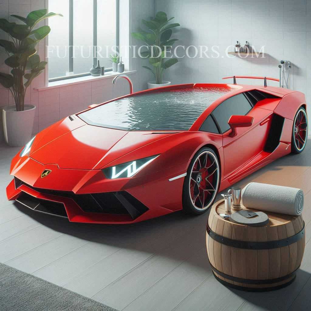 Lamborghini Shaped Bathtub