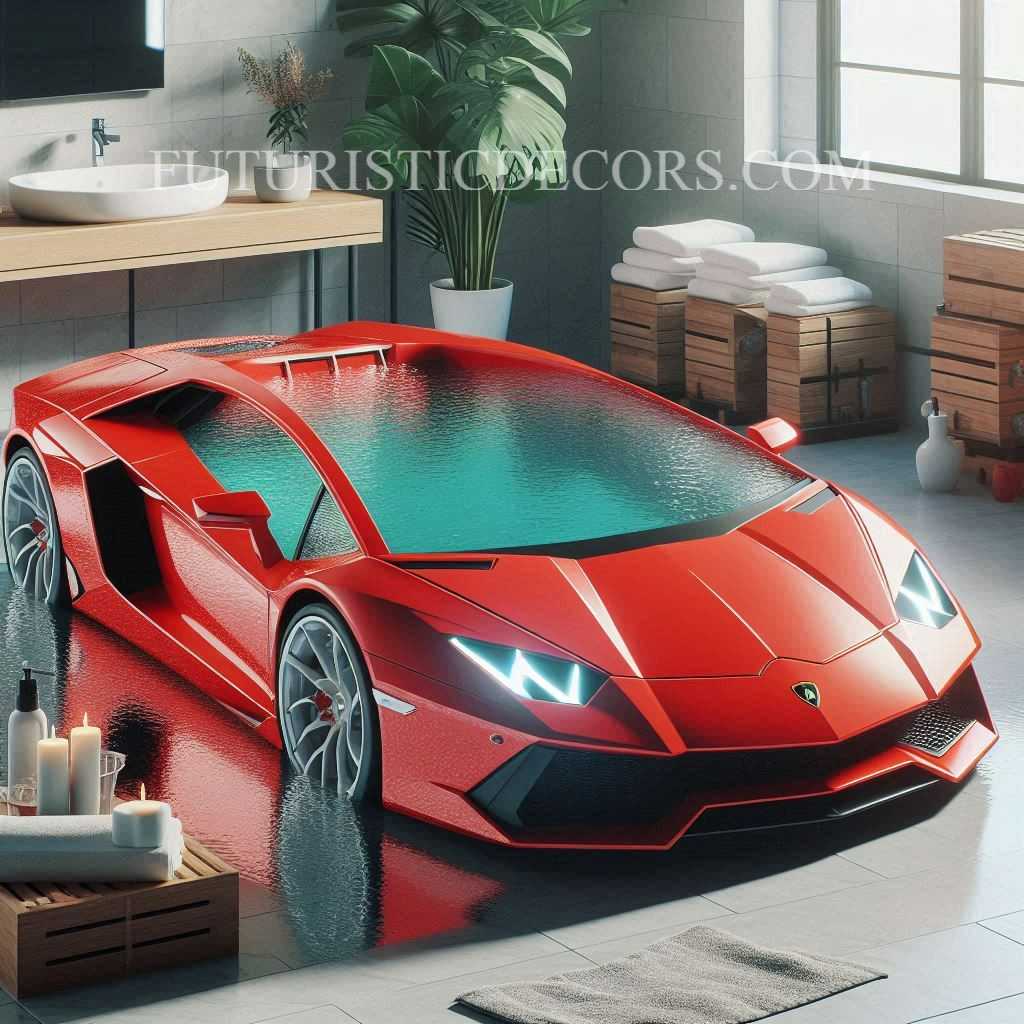 Lamborghini Shaped Bathtub