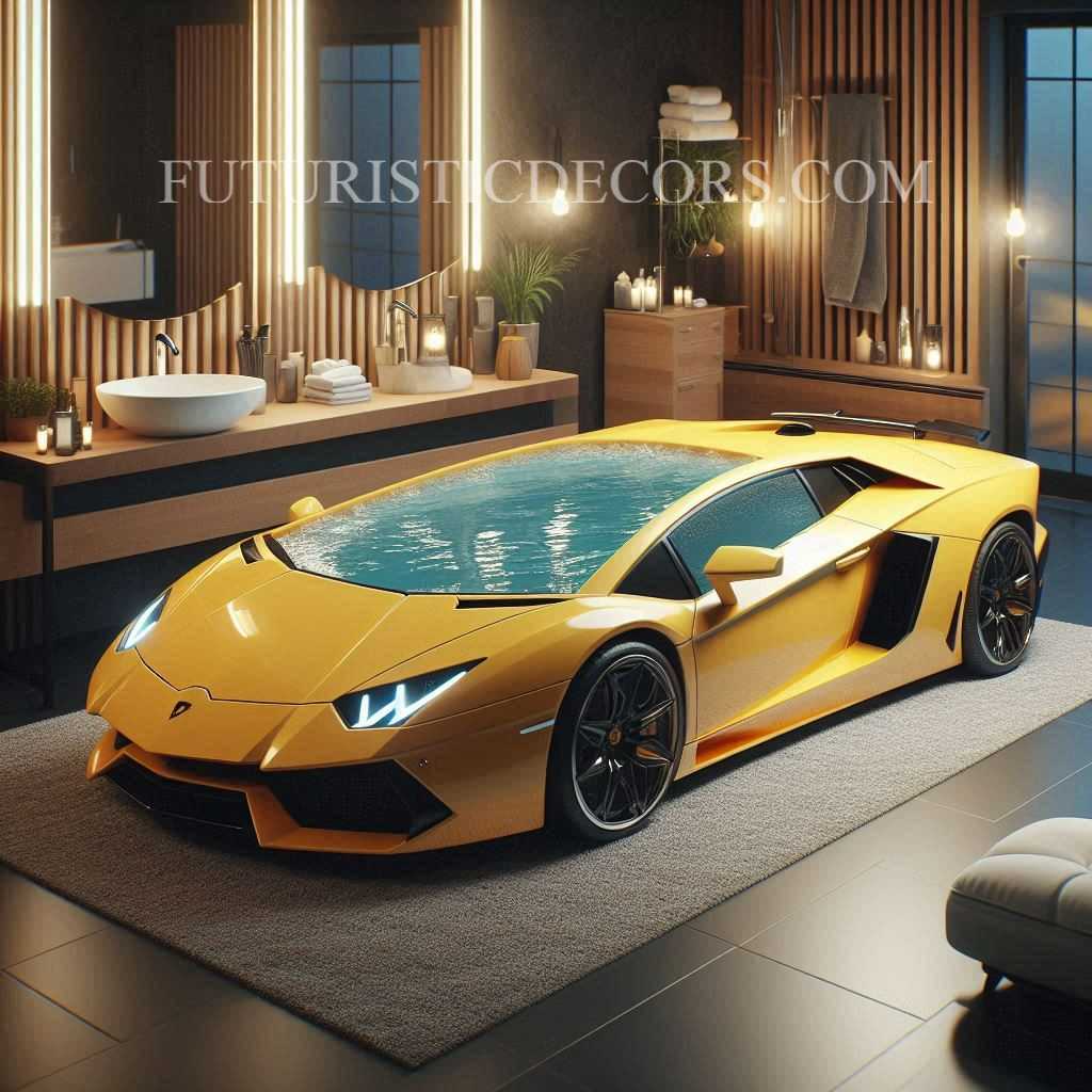 Lamborghini Shaped Bathtub