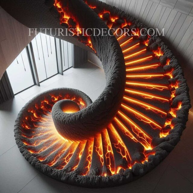 Lava Inspired Staircase