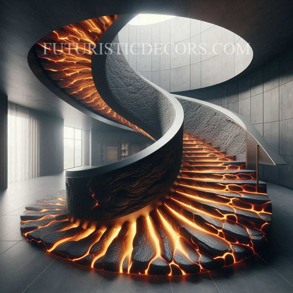 Lava Inspired Staircase