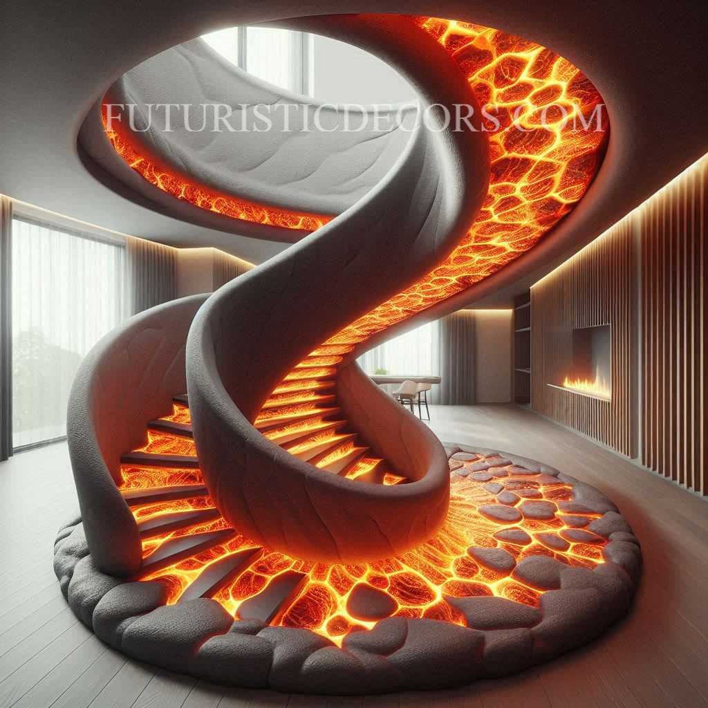 Lava Inspired Staircase