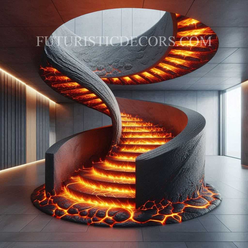 Lava Inspired Staircase