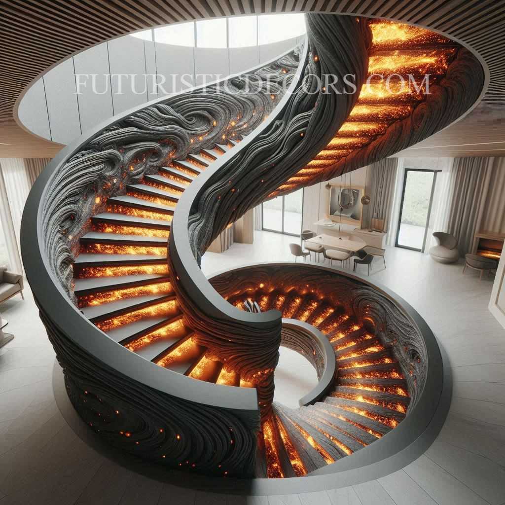 Lava Inspired Staircase