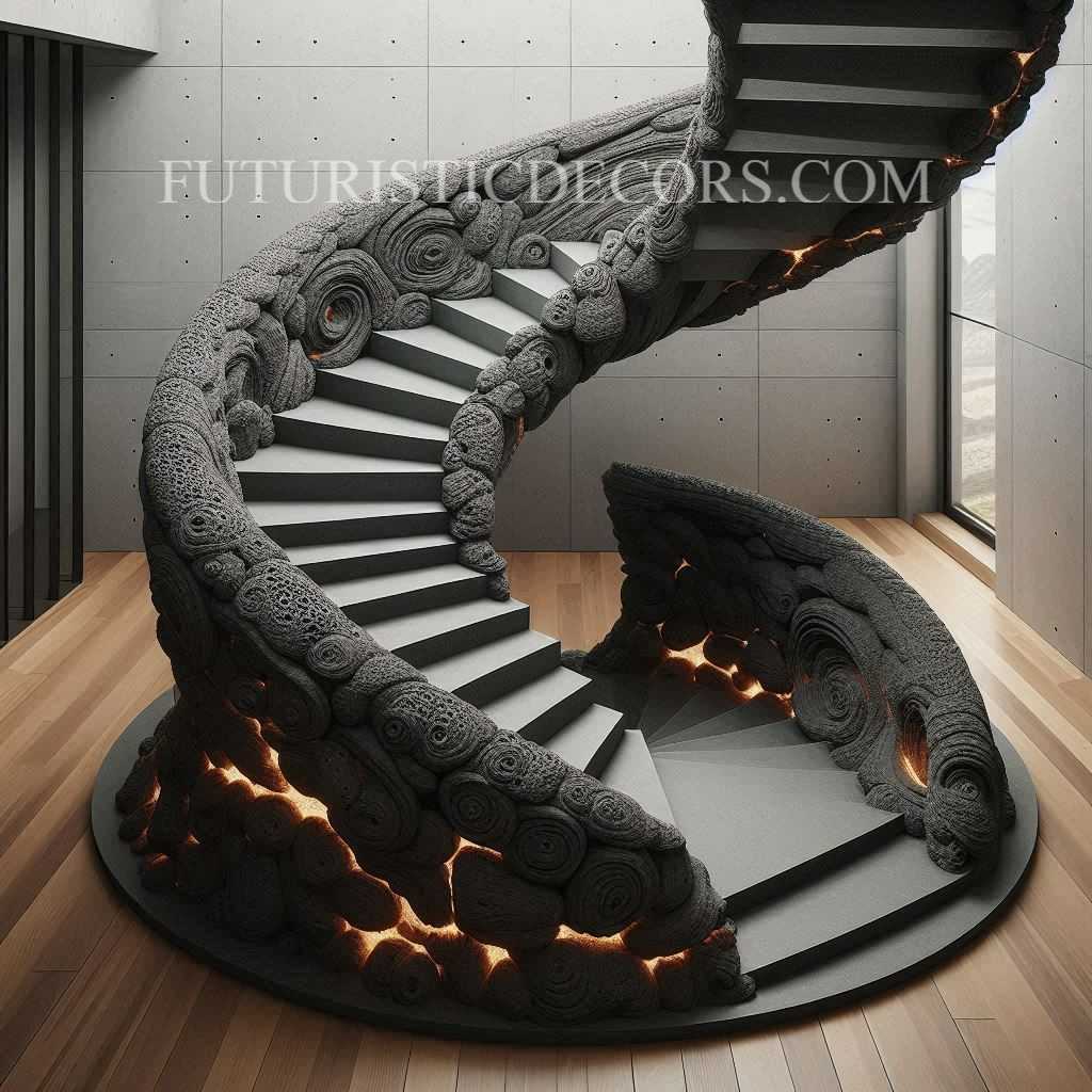 Lava Inspired Staircase