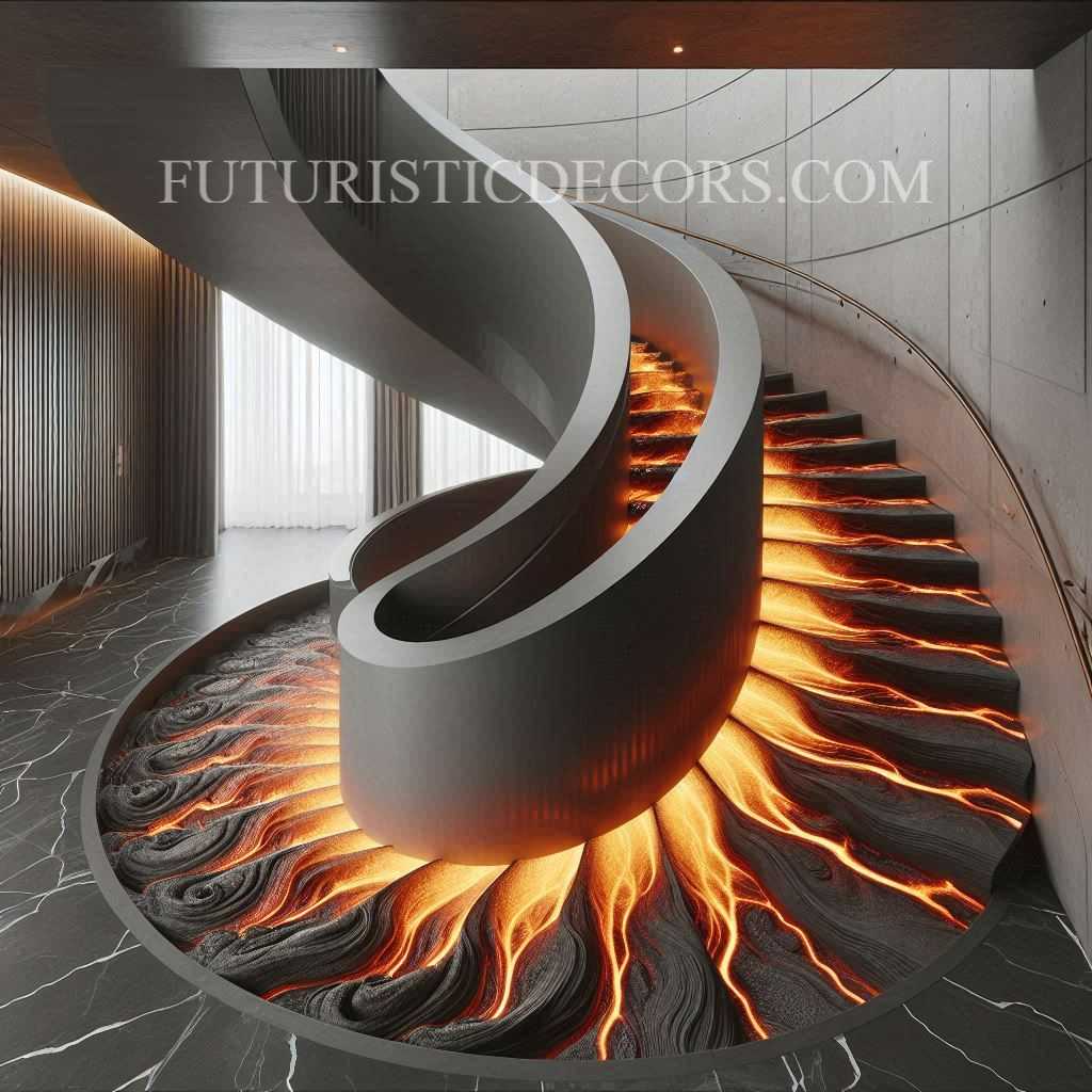 Lava Inspired Staircase