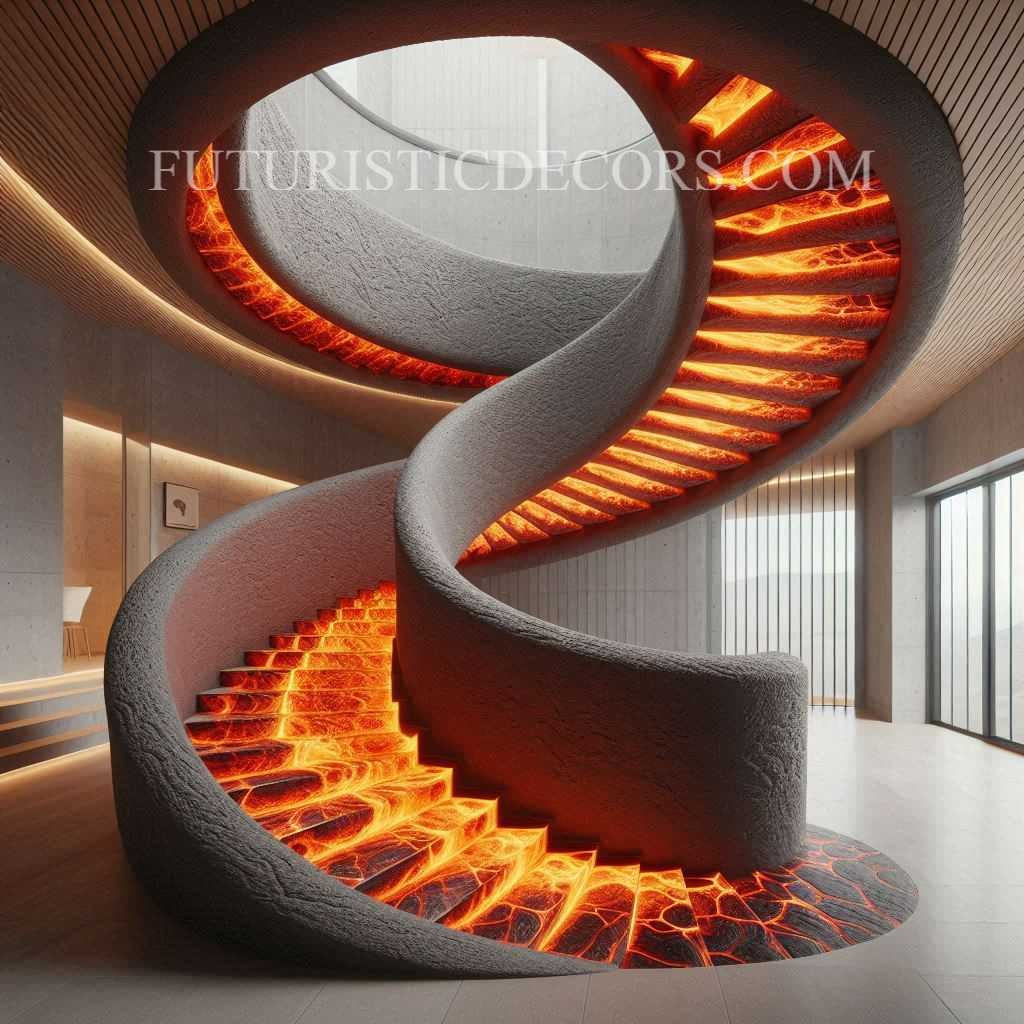 Lava Inspired Staircase