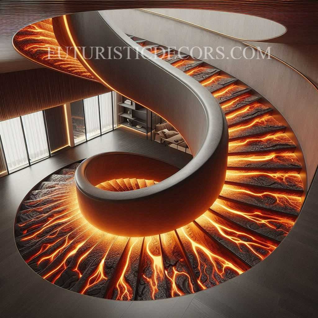 Lava Inspired Staircase