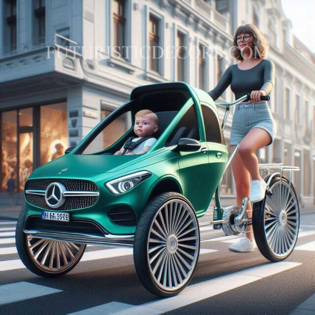 Mercedes Bicycle Baby Crib