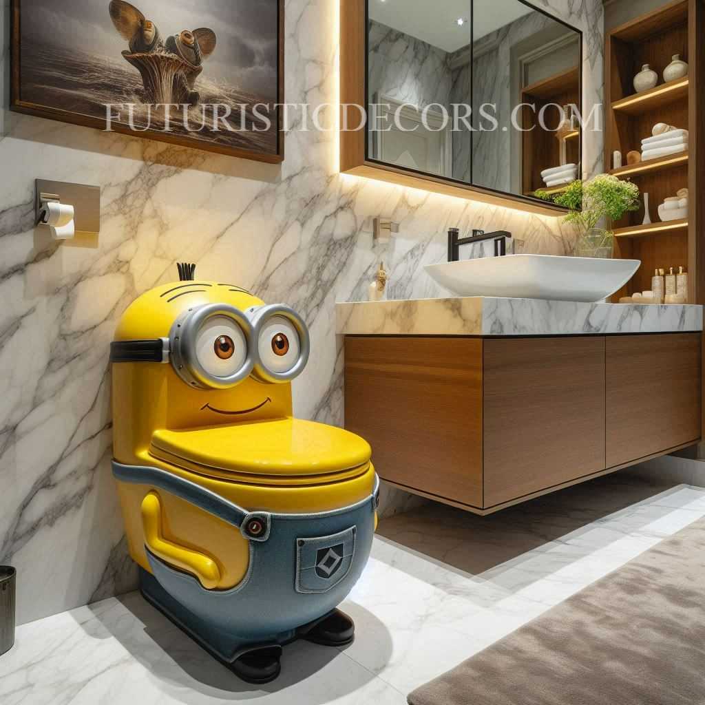 Minion Shaped Toilet