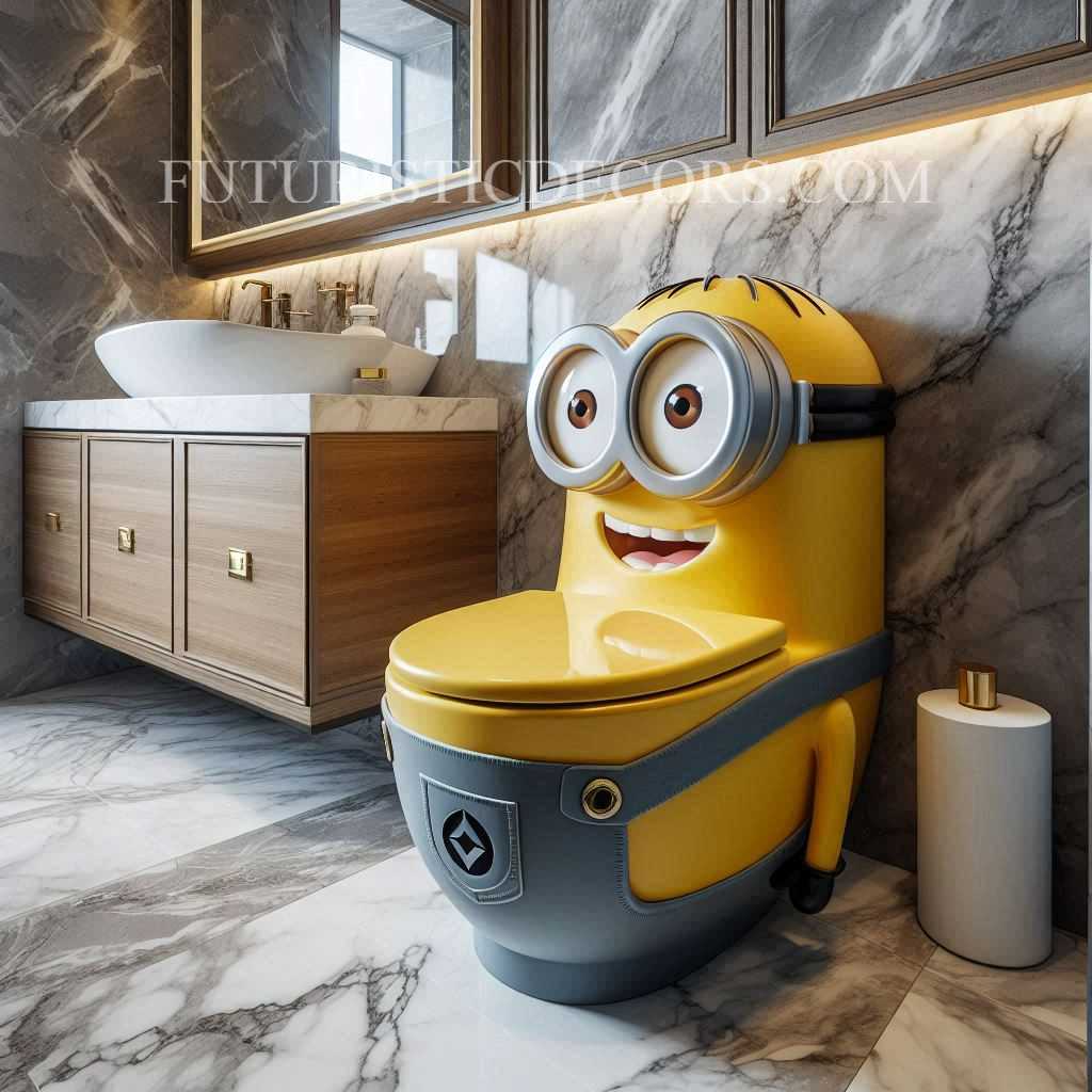 Minion Shaped Toilet