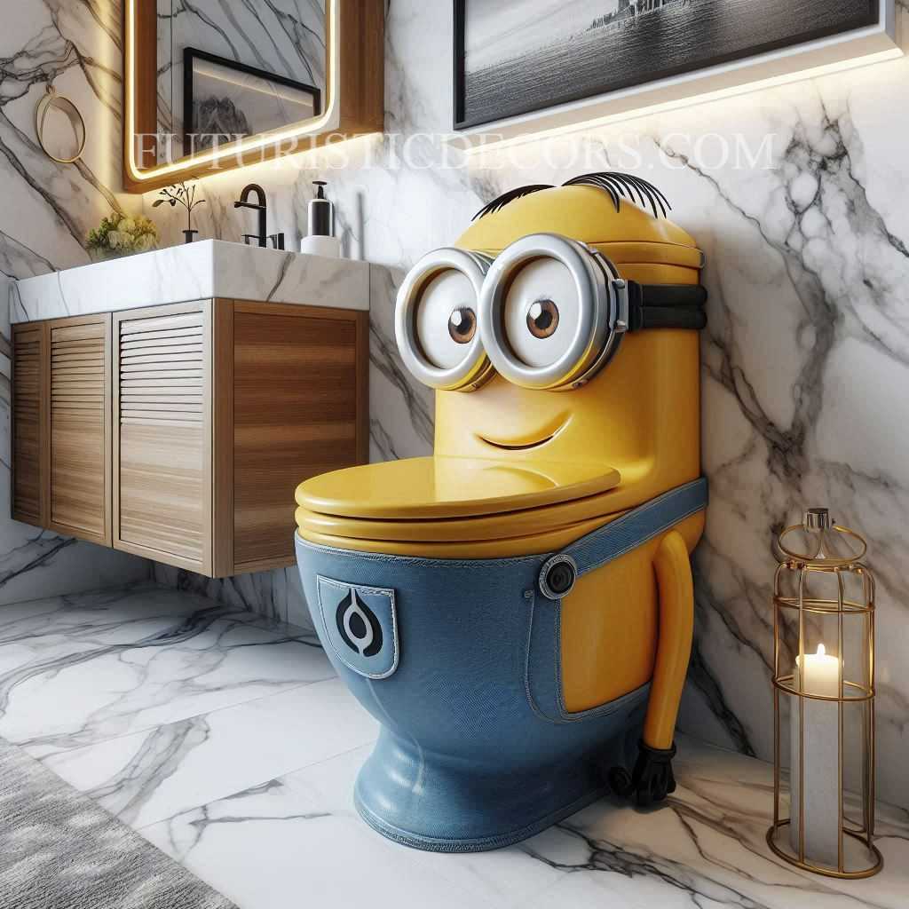 Minion Shaped Toilet