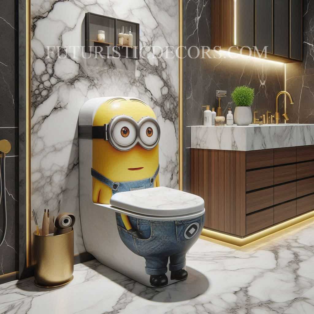 Minion Shaped Toilet