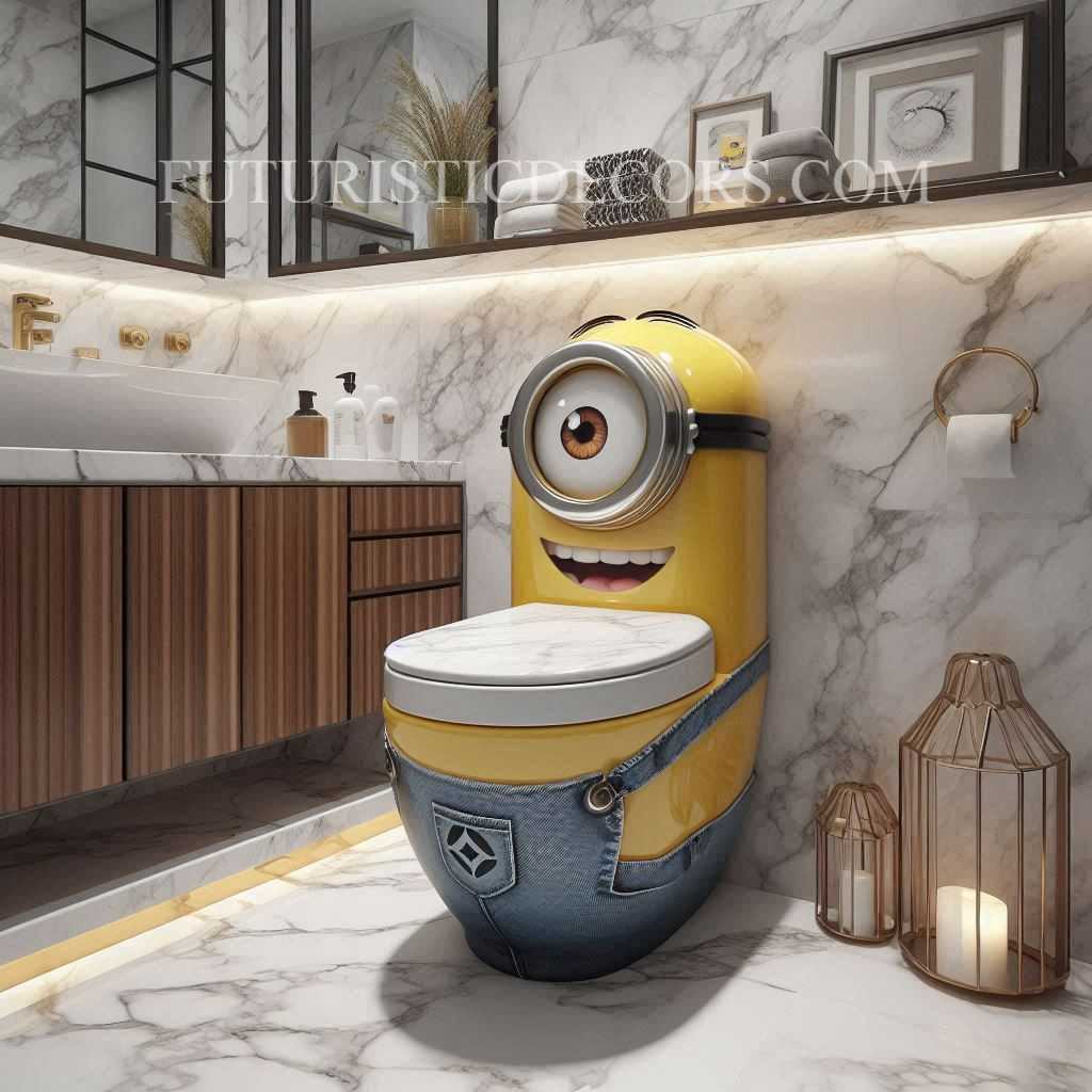 Minion Shaped Toilet