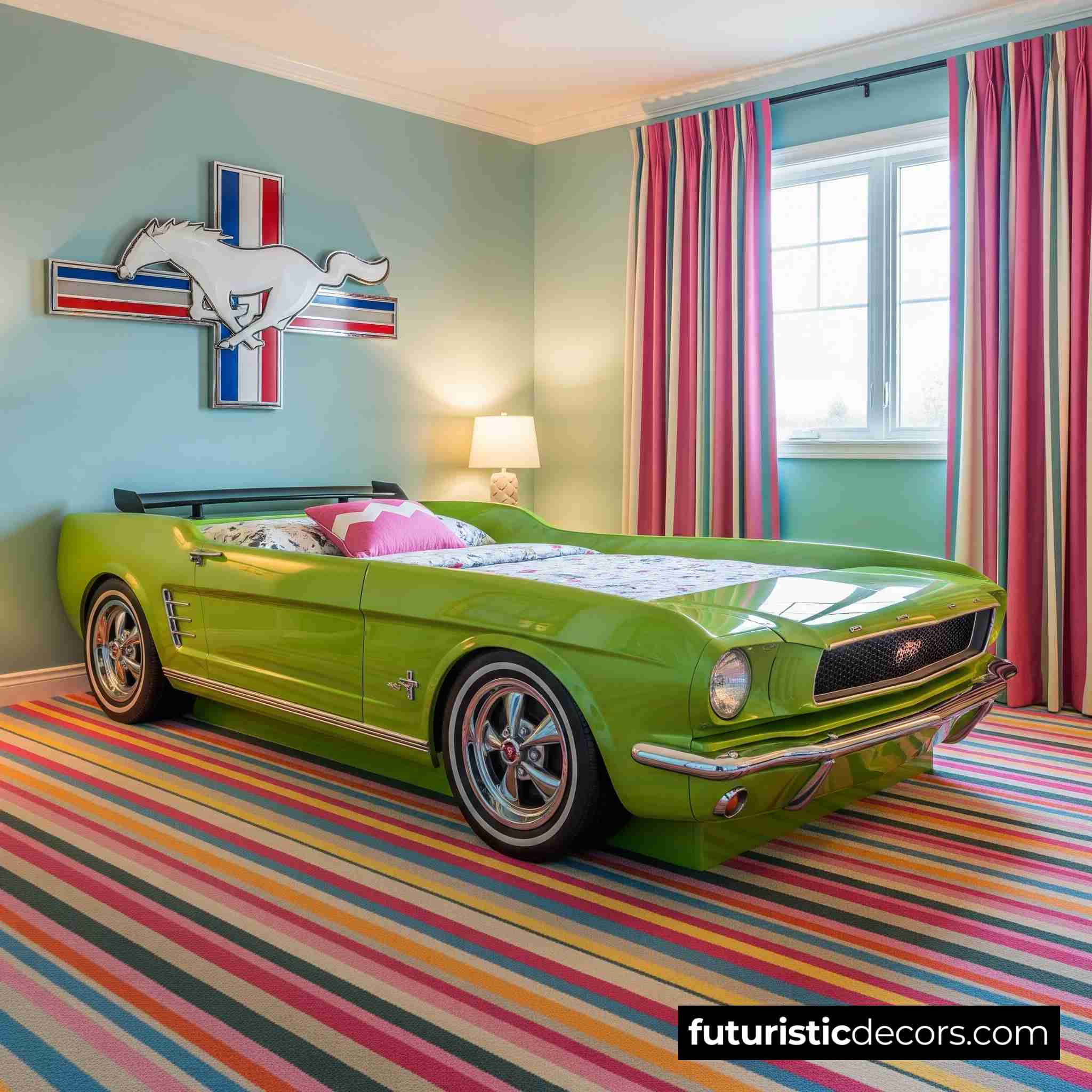 Mustang Car Shaped Bed
