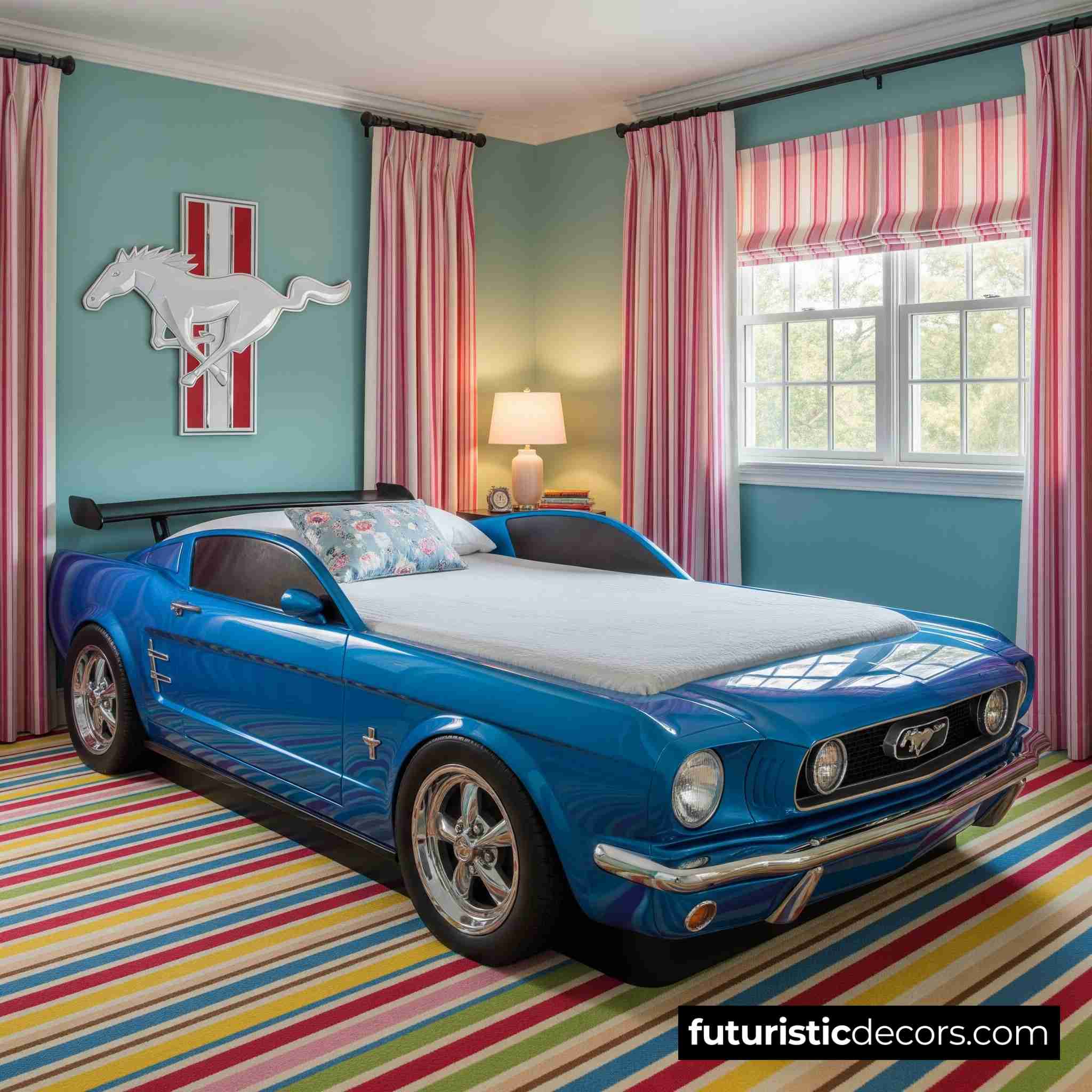 Mustang Car Shaped Bed