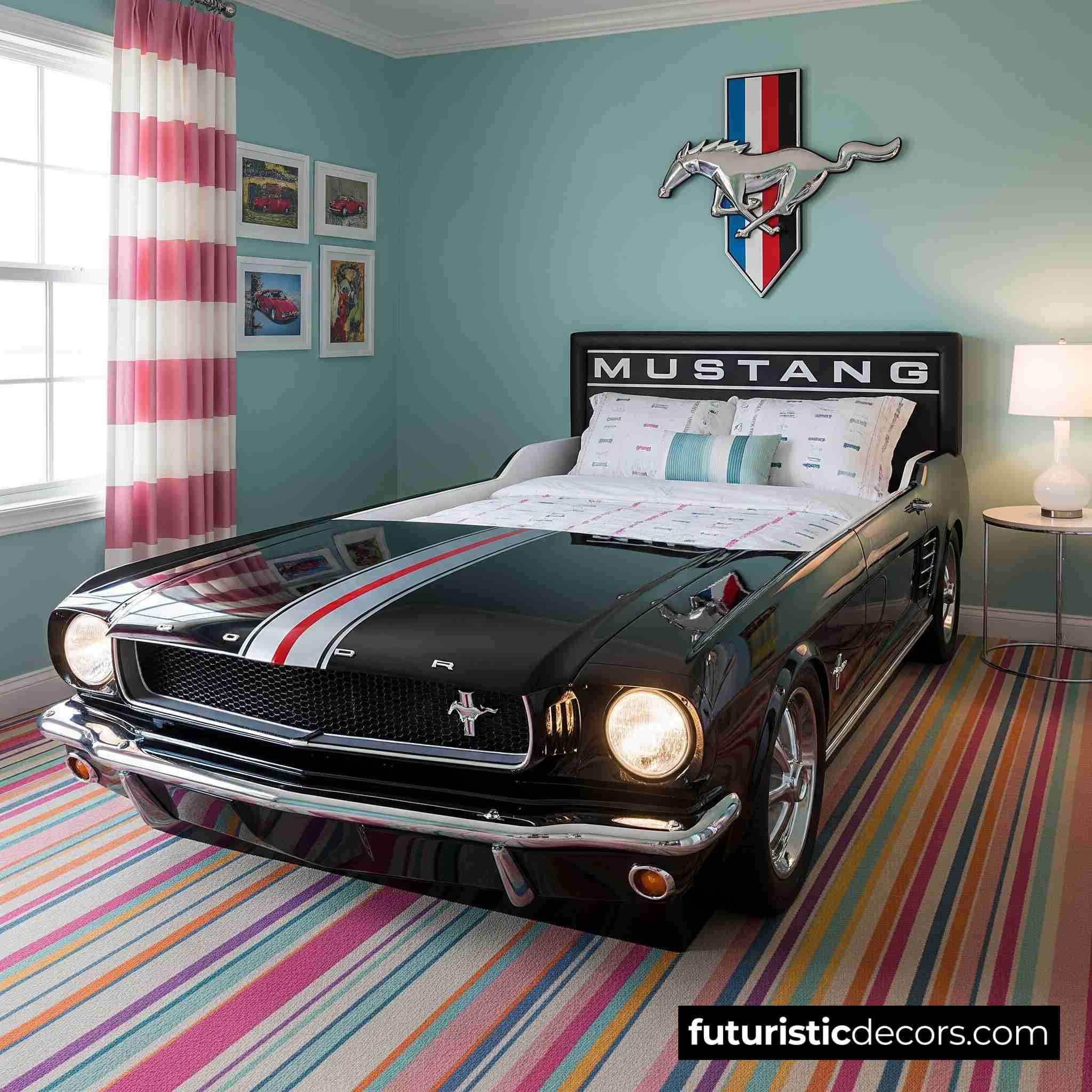 Mustang Car Shaped Bed