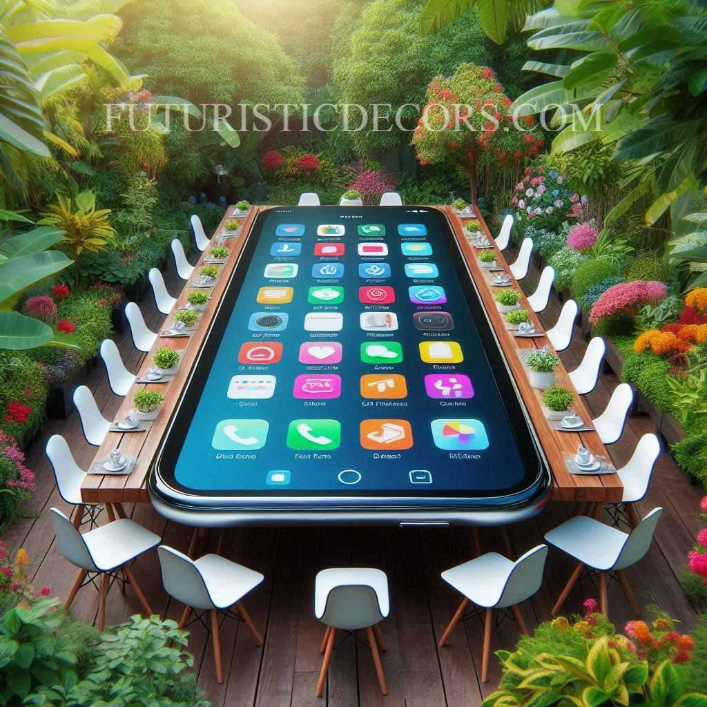 Smartphone Shaped Patio Sets