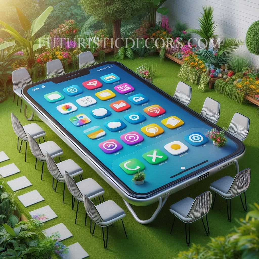 Smartphone Shaped Patio Sets