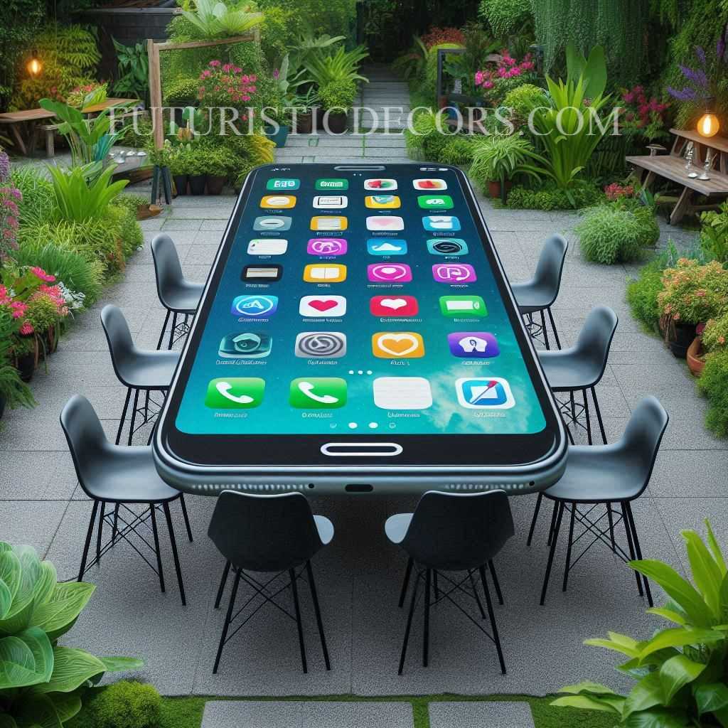 Smartphone Shaped Patio Sets