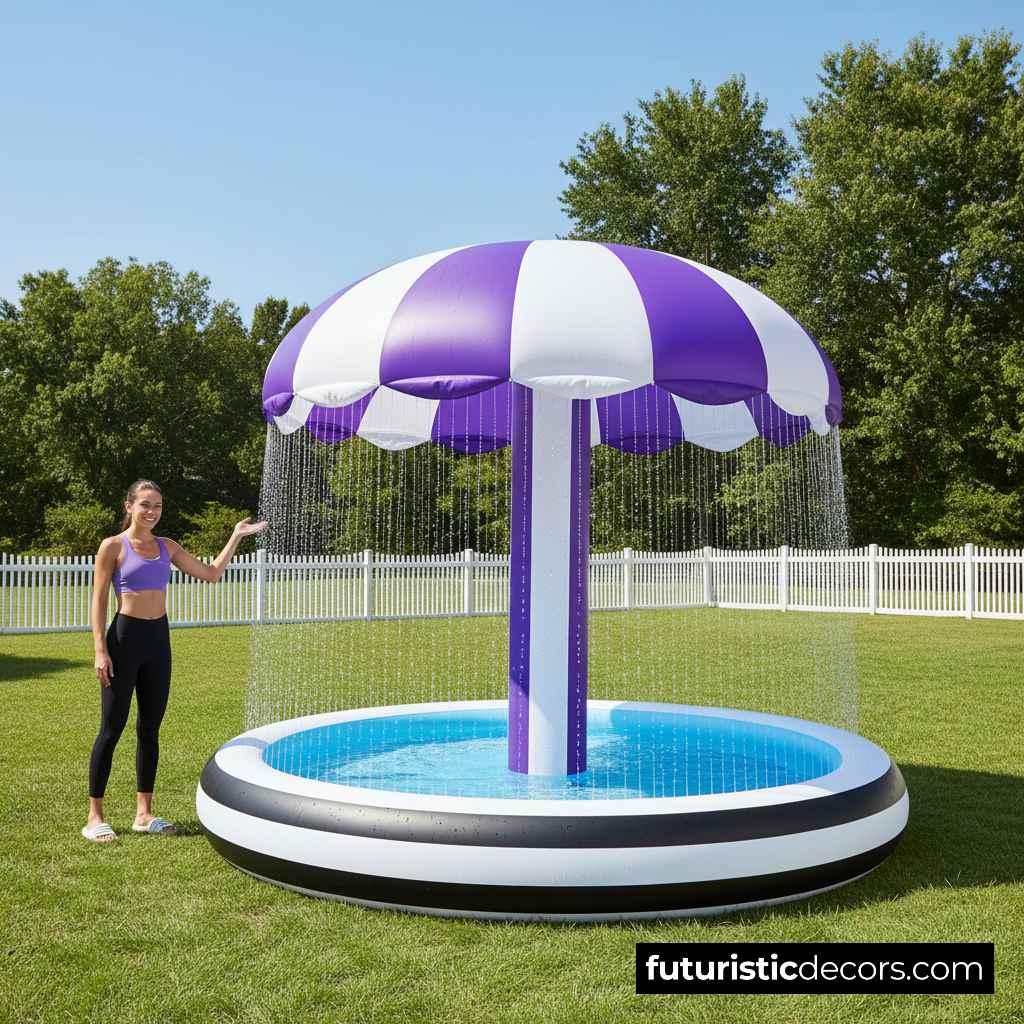 Umbrella Shower Pool