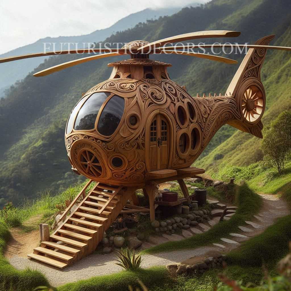 Helicopter Cabin Camping