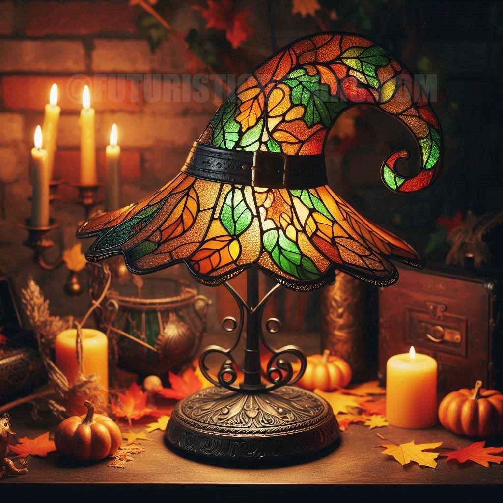 Autumn Witch Lamp