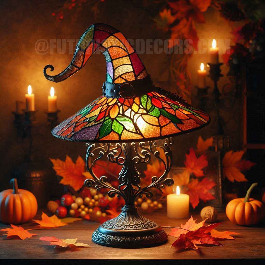 Autumn Witch Lamp