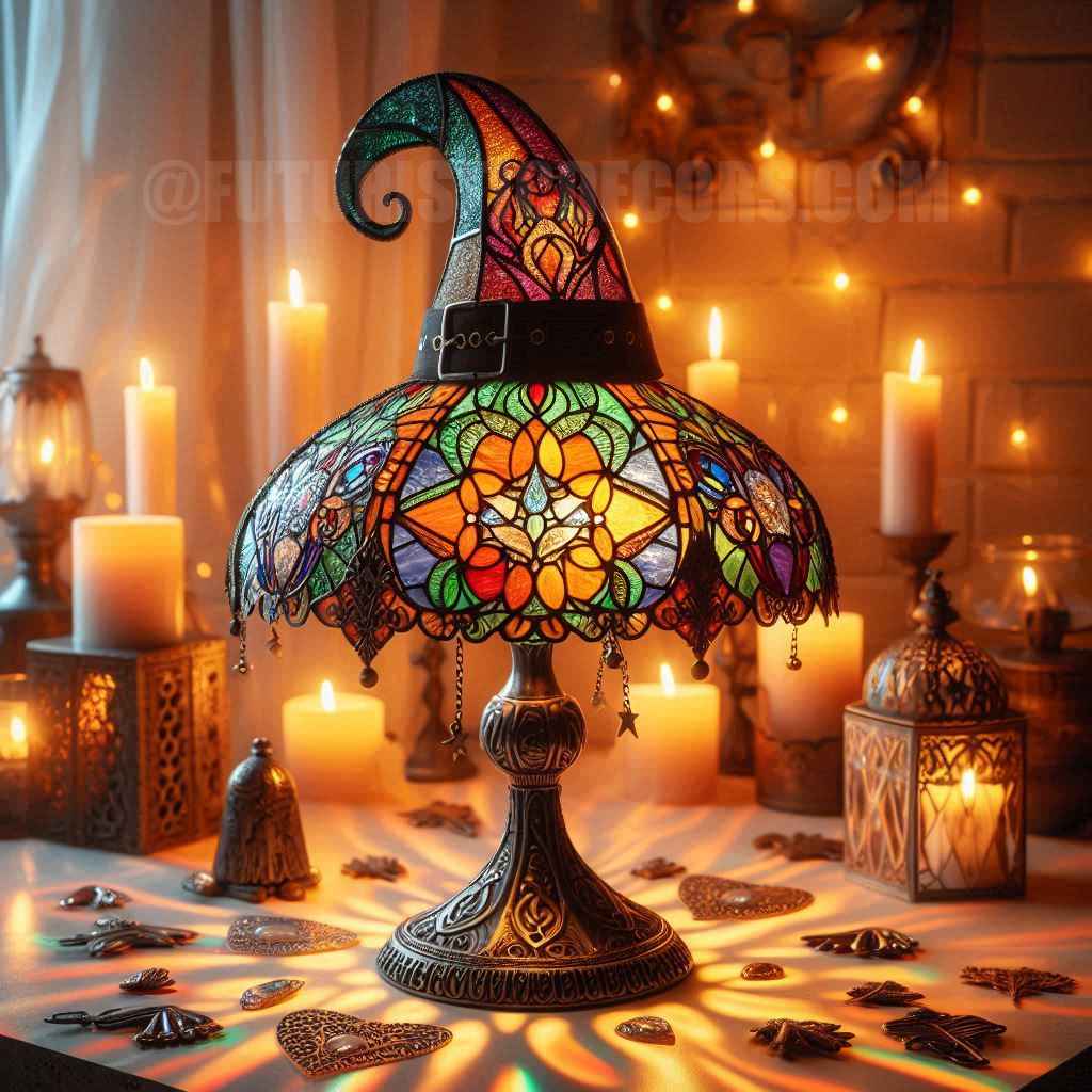 Autumn Witch Lamp