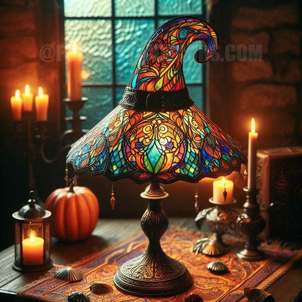 Autumn Witch Lamp