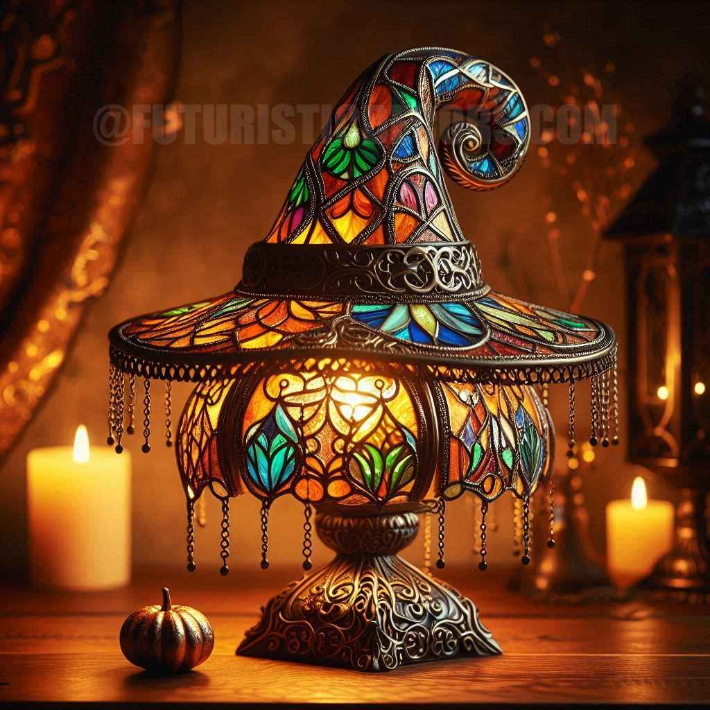 Autumn Witch Lamp