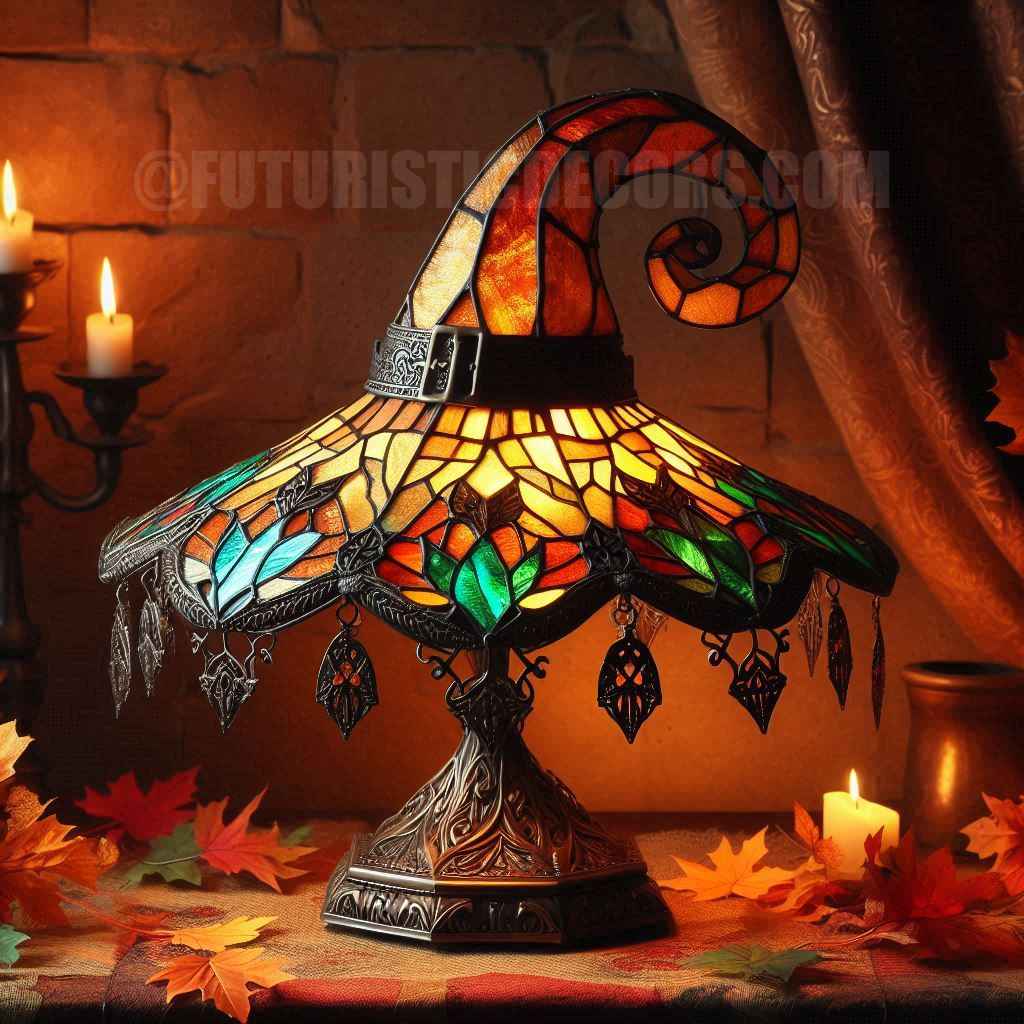 Autumn Witch Lamp