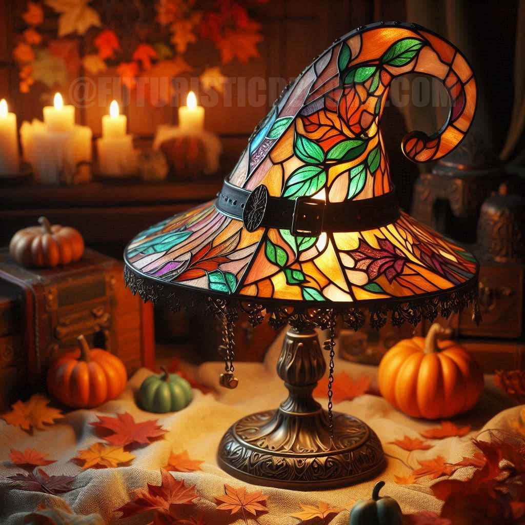 Autumn Witch Lamp