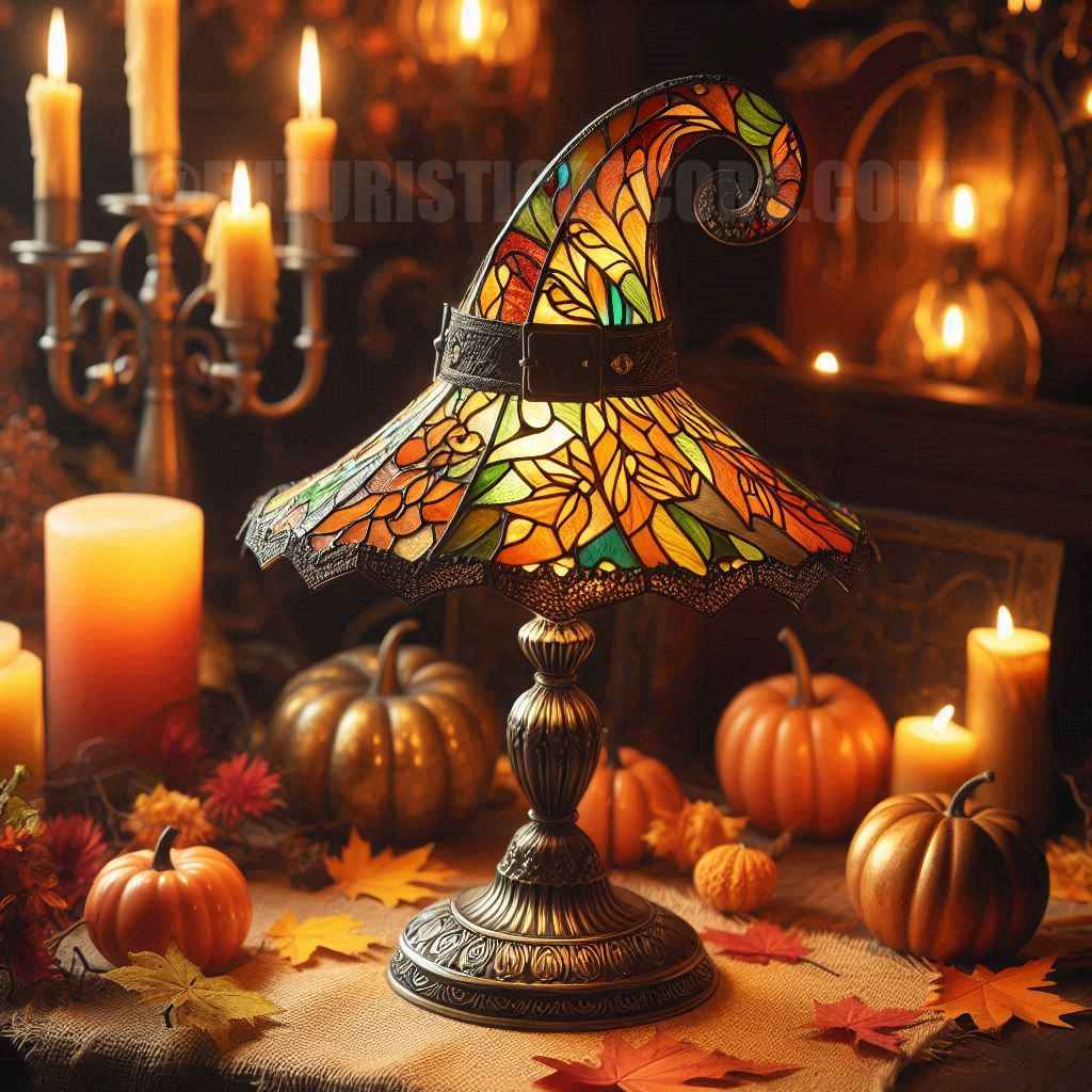 Autumn Witch Lamp