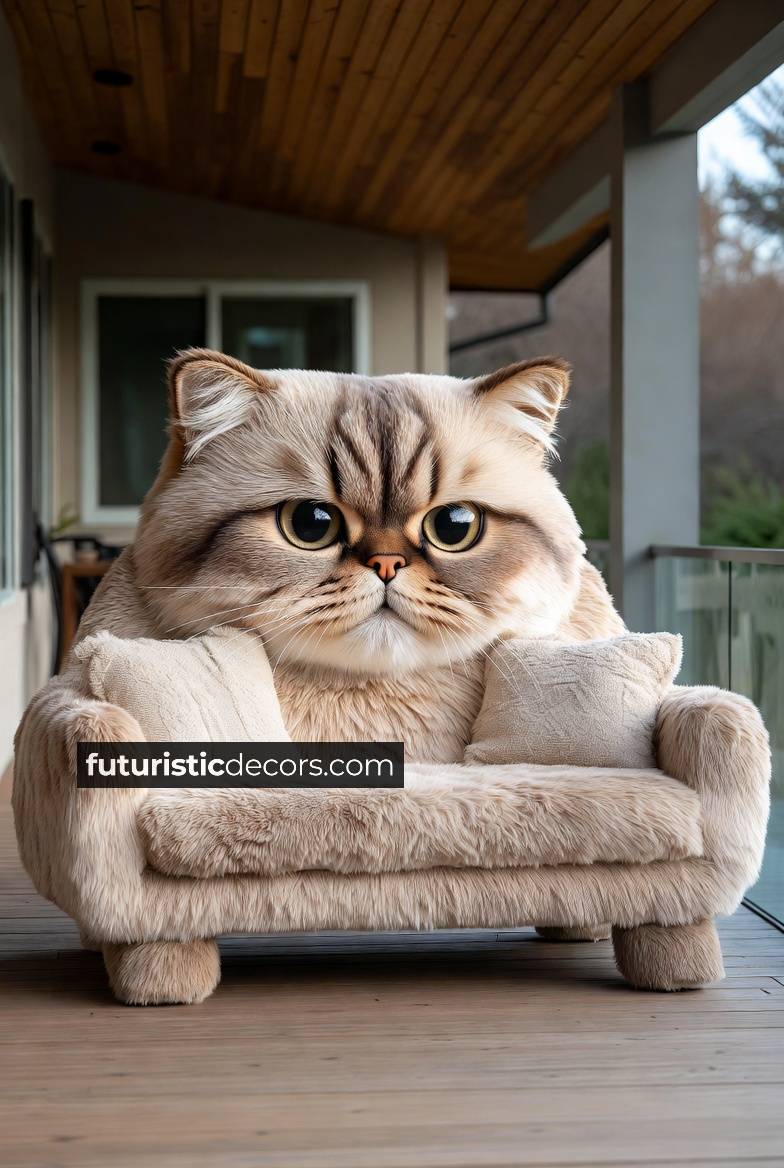 Cat Shaped Sofas | Modern Takes on a Feline-Inspired Classic fluffy cat sofa