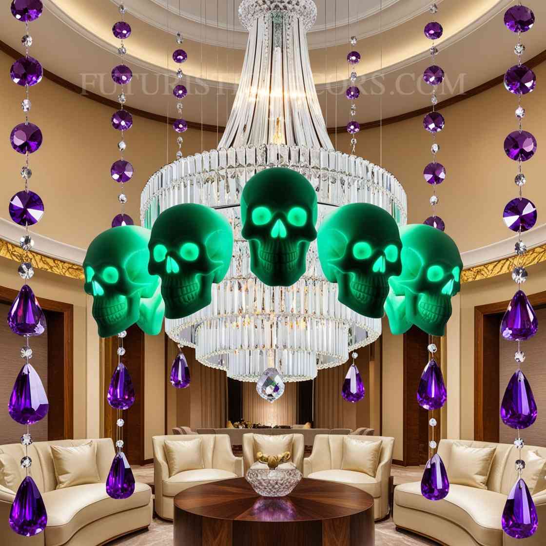 skull Chandelier