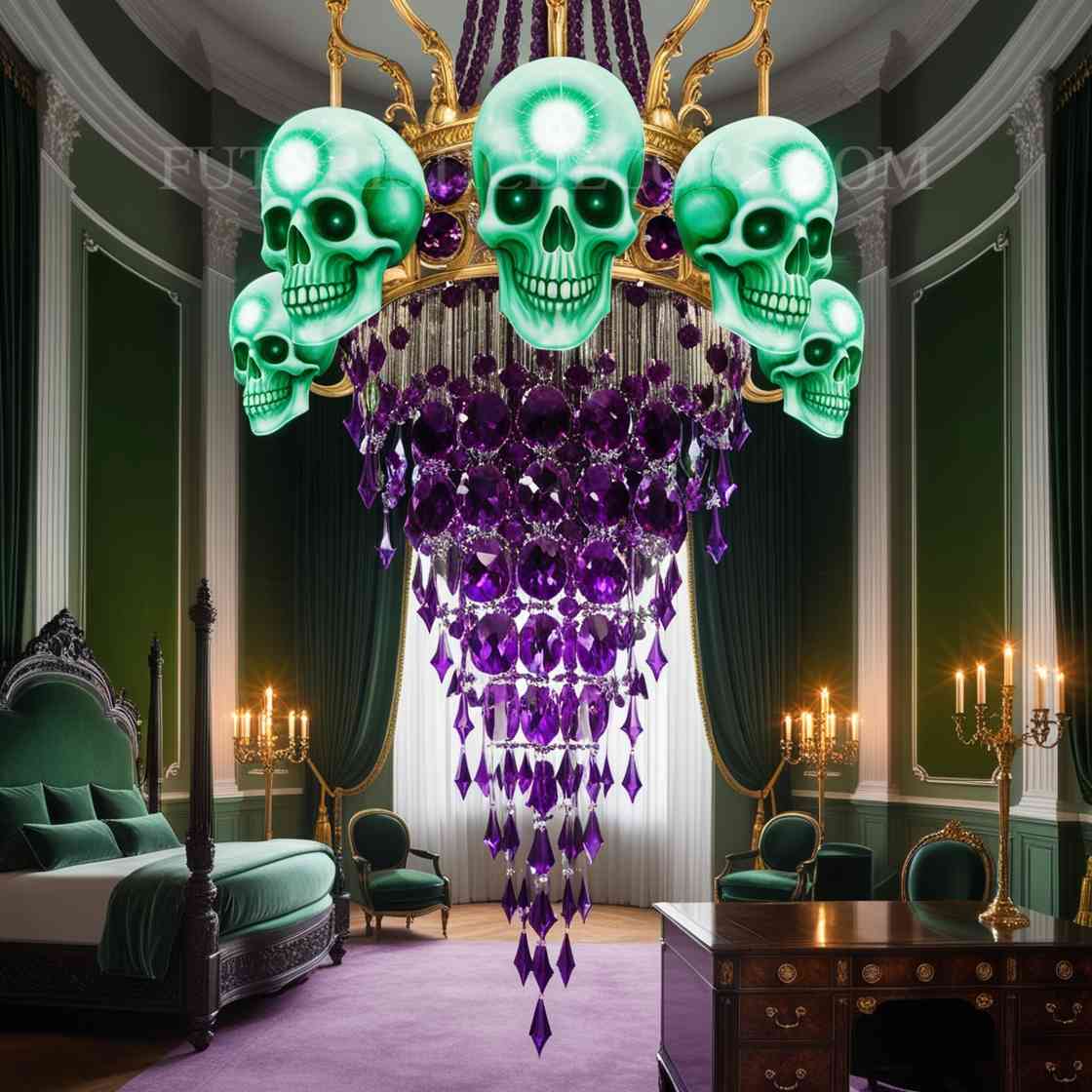 skull Chandelier