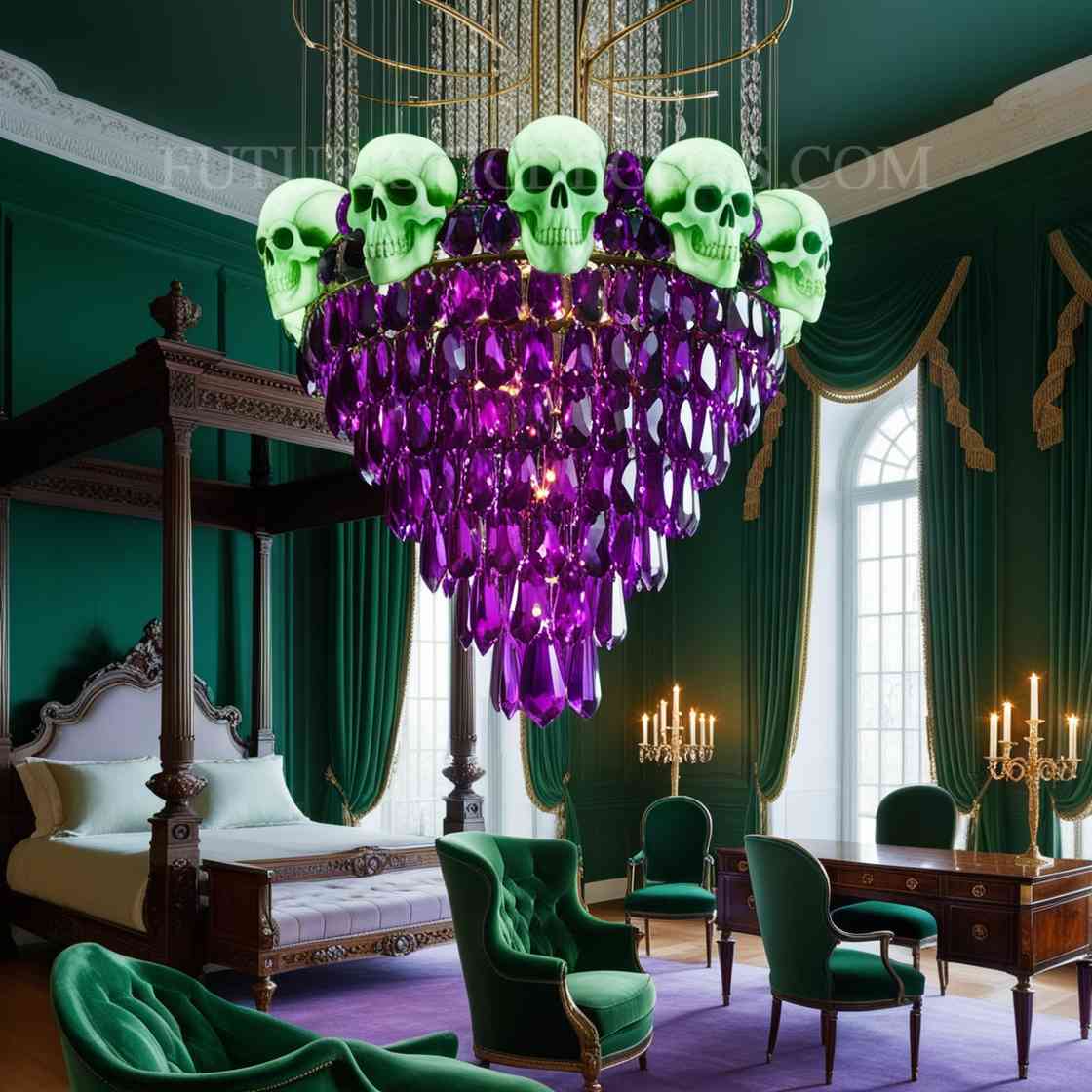 skull Chandelier