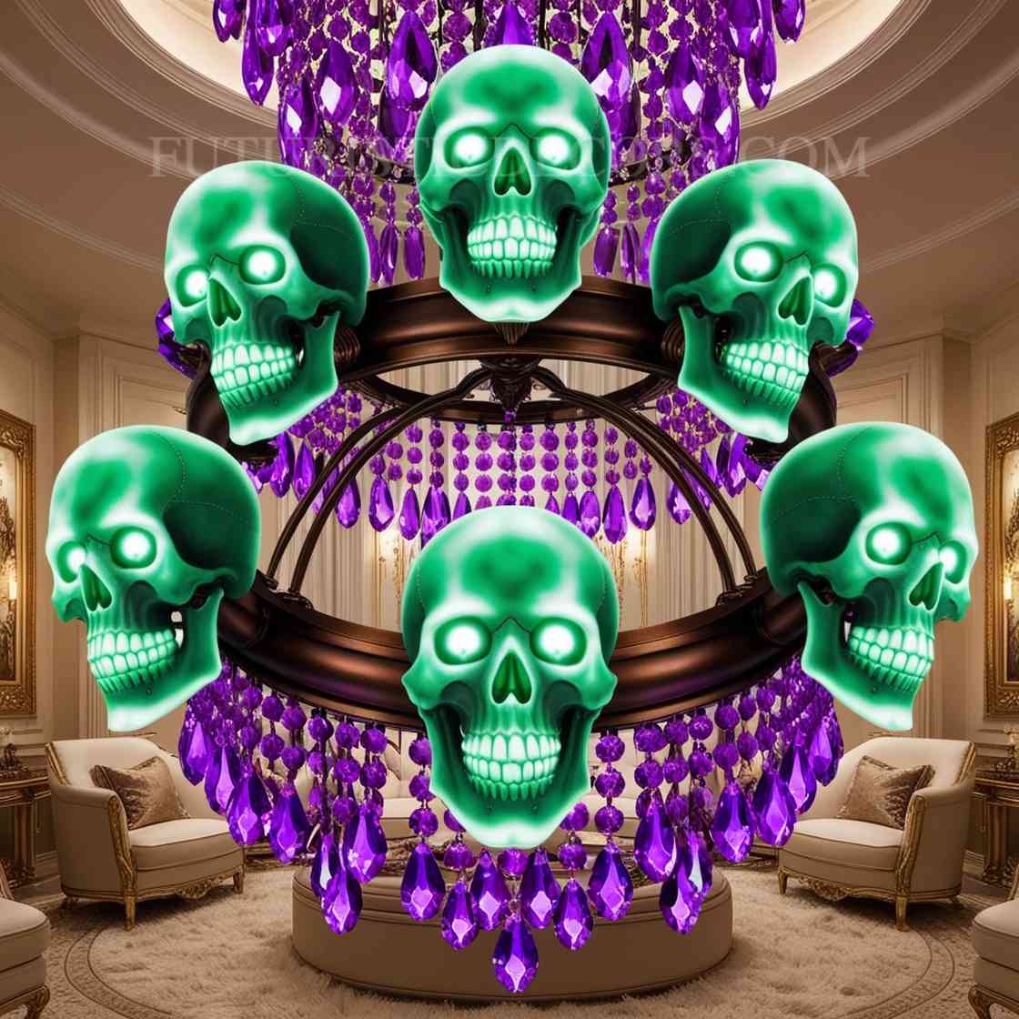 skull Chandelier