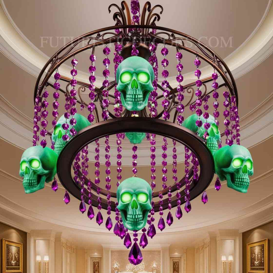 skull Chandelier