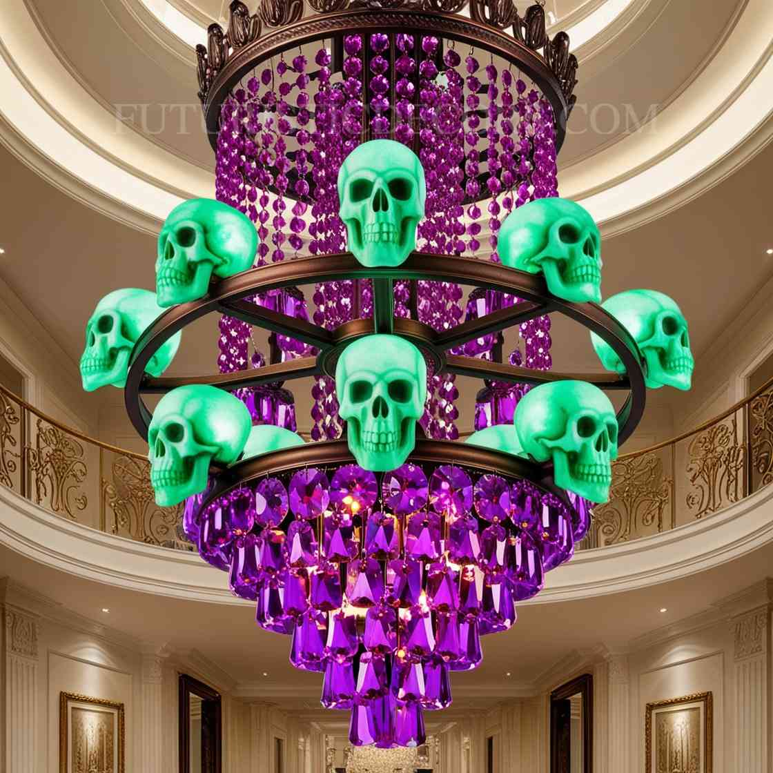 skull Chandelier