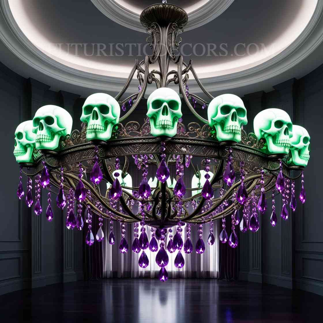 skull Chandelier