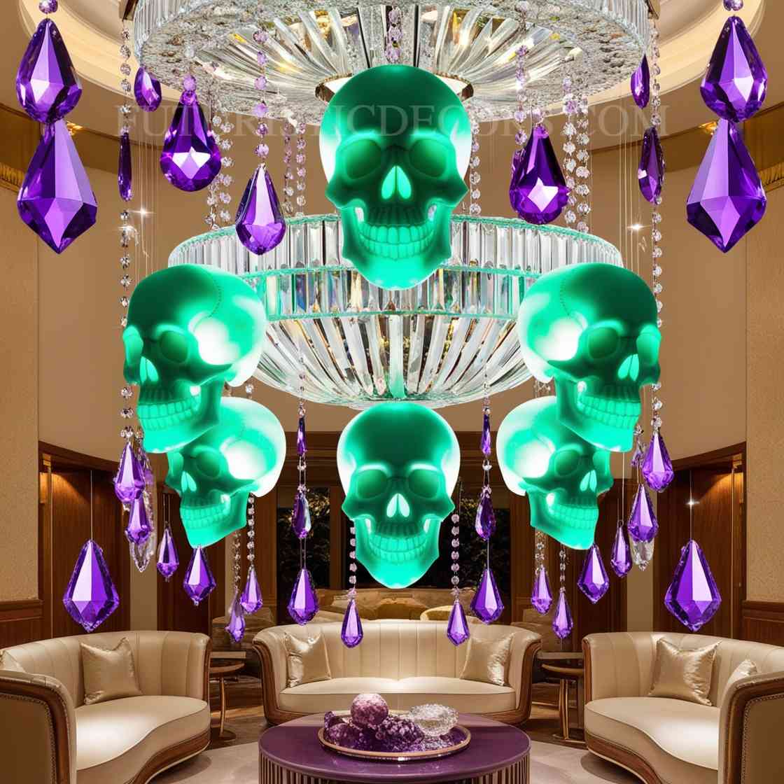 skull Chandelier