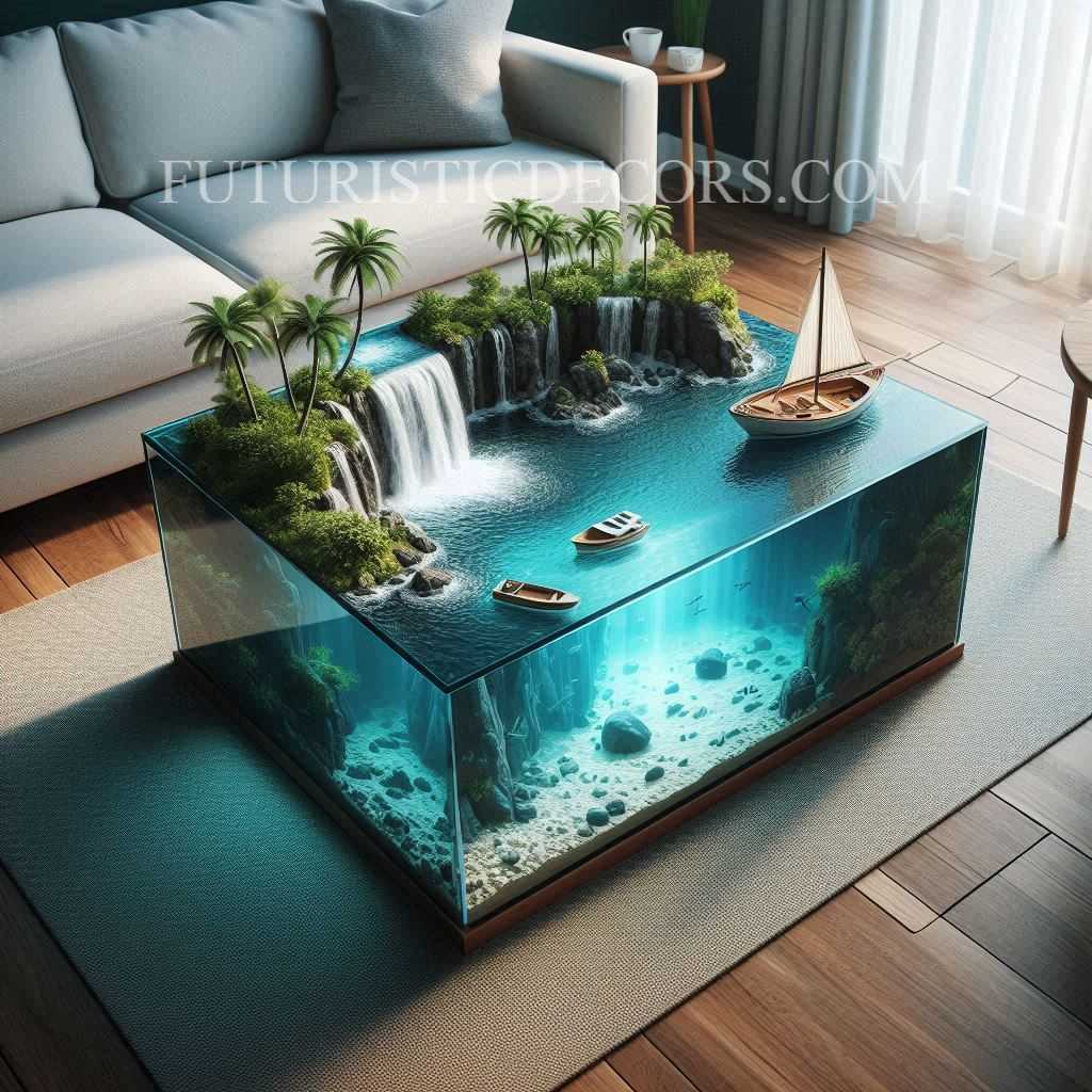 Epoxy Scene Coffee Tables