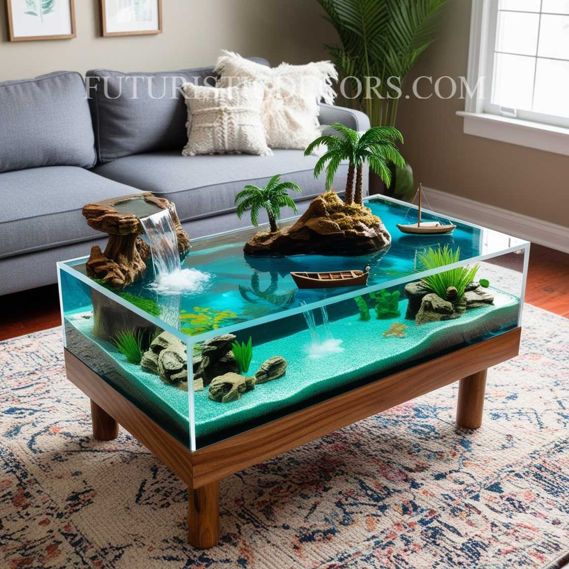 Epoxy Scene Coffee Tables