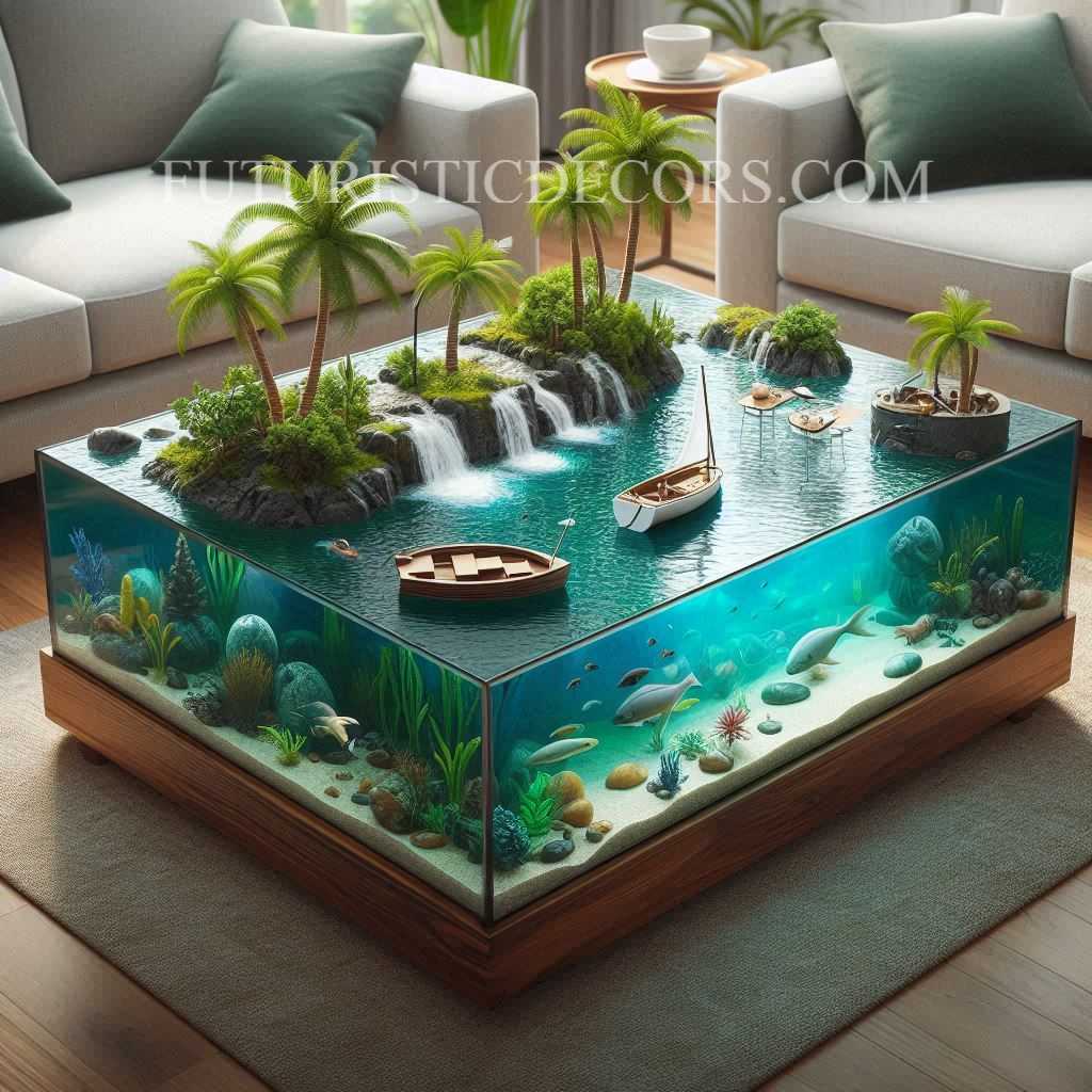 Epoxy Scene Coffee Tables