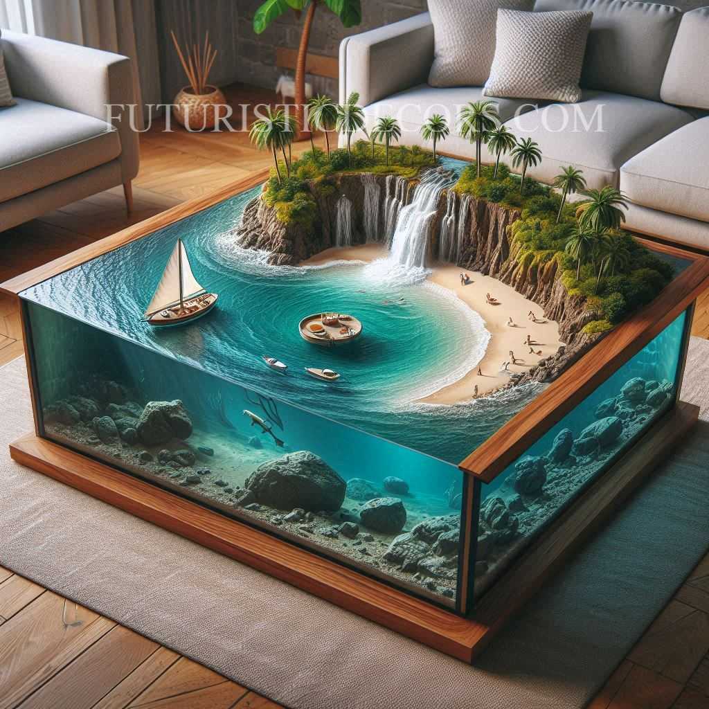 Epoxy Scene Coffee Tables