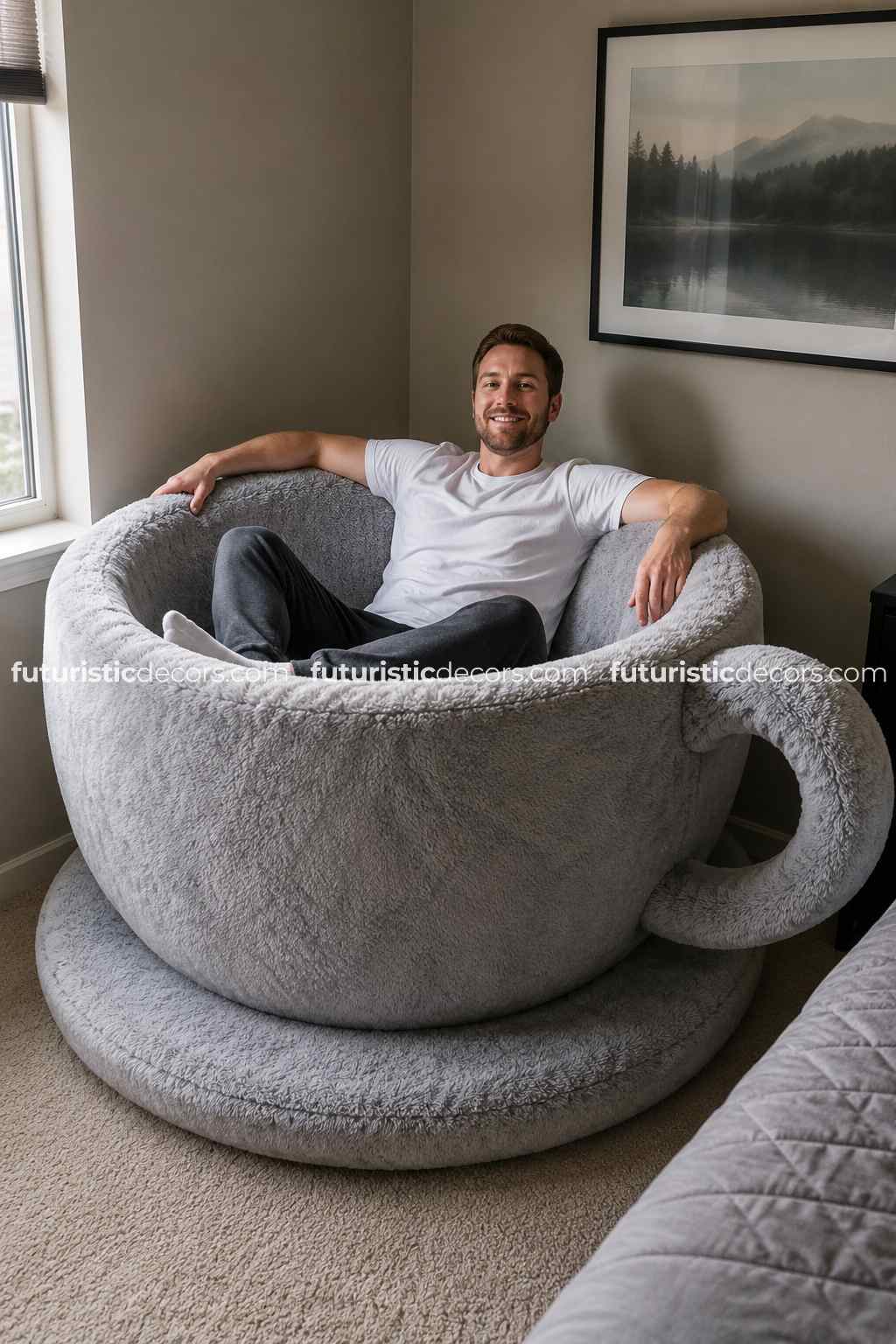 teacup-shaped sofas