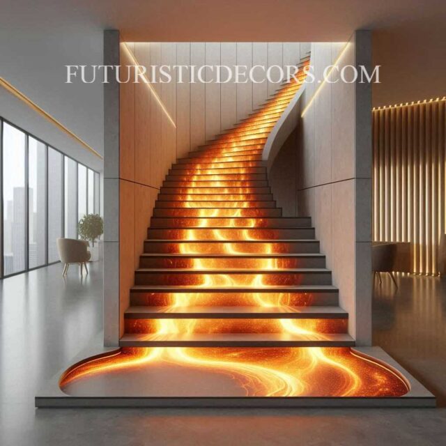 Lava Inspired Staircase