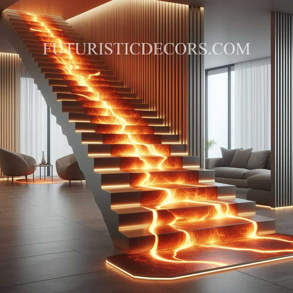 Lava Inspired Staircase